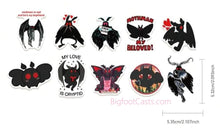 Charger l'image dans la galerie, Mothman Valentines Stickers for Girls (*and Boys) 10 for $5