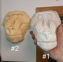Cargar imagen en el visor de la galería, Baboon: Mandrill Baboon #2 (male?) death cast replica Life cast