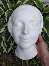 Load image into Gallery viewer, L'Inconnue de la Seine Face Cast Life Mask (Lifesize) Death mask life cast Plaster