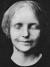 Load image into Gallery viewer, L'Inconnue de la Seine Face Cast Life Mask (Lifesize) Death mask life cast Plaster
