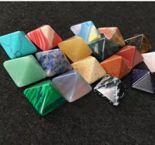 Load image into Gallery viewer, Chakra Pyramid Stone Set Crystal Healing Properties