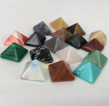 Load image into Gallery viewer, Chakra Pyramid Stone Set Crystal Healing Properties