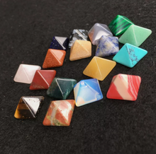 Load image into Gallery viewer, Chakra Pyramid Stone Set Crystal Healing Properties