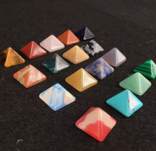 Load image into Gallery viewer, Chakra Pyramid Stone Set Crystal Healing Properties