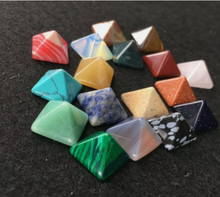 Load image into Gallery viewer, Chakra Pyramid Stone Set Crystal Healing Properties