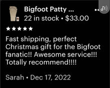 Cargar imagen en el visor de la galería, 1 Bigfoot Patterson "Patty" track footprint cast Plaster Bigfoot Cast Track Replica