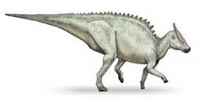Load image into Gallery viewer, Dinosaur 4 egg nest Hadrosaur Saurolophus (12" Diameter Eggs) Replica Dinosaur Reproductions