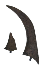 Load image into Gallery viewer, Woolly Rhino horns cast replicas