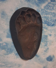 Load image into Gallery viewer, Bear: Footprint Adult Black Bear Inverse Footprint cast replica Inverted