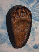Load image into Gallery viewer, Bear: Footprint Adult Black Bear Inverse Footprint cast replica Inverted