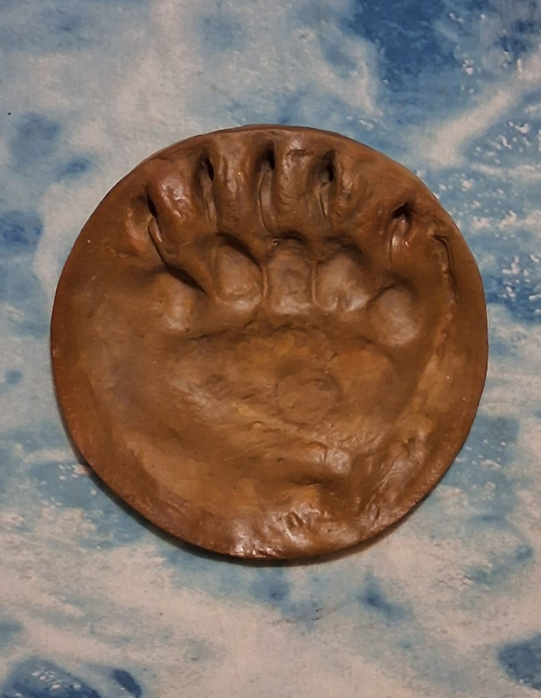 Grizzly Track #3B (Brown) MC Paw Print Grizzly Track B W Shull 10.75