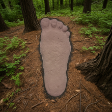 Load image into Gallery viewer, 1 Bigfoot Patterson &quot;Patty&quot; track footprint cast Plaster Bigfoot Cast Track Replica