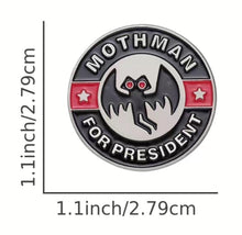 画像をギャラリービューアに読み込む, Mothman for President Pin