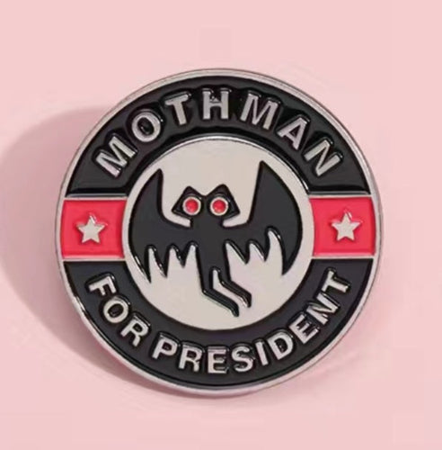 Mothman for President Pin