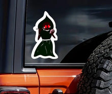 Cargar imagen en el visor de la galería, Flatwoods Monster Sticker &quot;Pretty&quot; Bigfoot Cryptid Cryptozoology