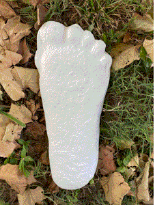 1 Bigfoot Patterson "Patty" track footprint cast Plaster Bigfoot Cast Track Replica