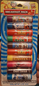 Frankenberry Count Chocula General Mills Cereal 10 Pack Assorted Lip Balms, 1.2 oz