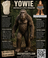 画像をギャラリービューアに読み込む, 1976(?) Yowie Australian Yowie Footprint Yeti Footprint track cast Cryptozoology Yowie Bigfoot Cast Replica Footprint