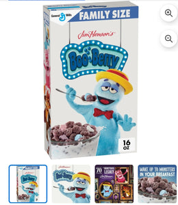 Boo berry with Monster Marshmallows, Kids Cereal, Halloween Limited Edition, 18.8 oz