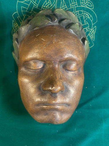 Beethoven life mask With Laurel Leaves / life cast (Plaster) Ludwig van Beethoven's Life Mask Cast
