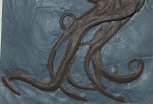 Octopus: Proteroctopus ribeti, fossil octopus cast replica 