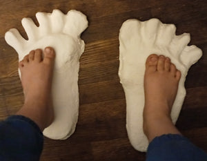 1984 Paul Freeman's "Wrinkle Foot" cast  "A" Bigfoot Sasquatch footprint track cast replicas