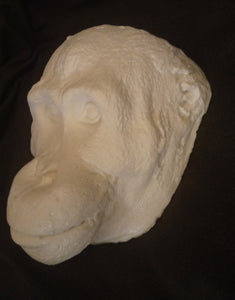 Orangutan Death Mask #1 Orangutan (female) death cast replica Life cast