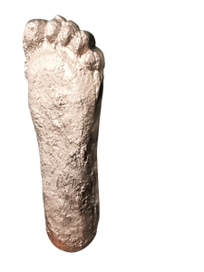 Gold Bigfoot Patterson "Patty" track footprint cast