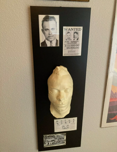 (Plaster) John Dillinger Death Mask Cast Life Cast LifeMask Death mask life cast (Plaster)