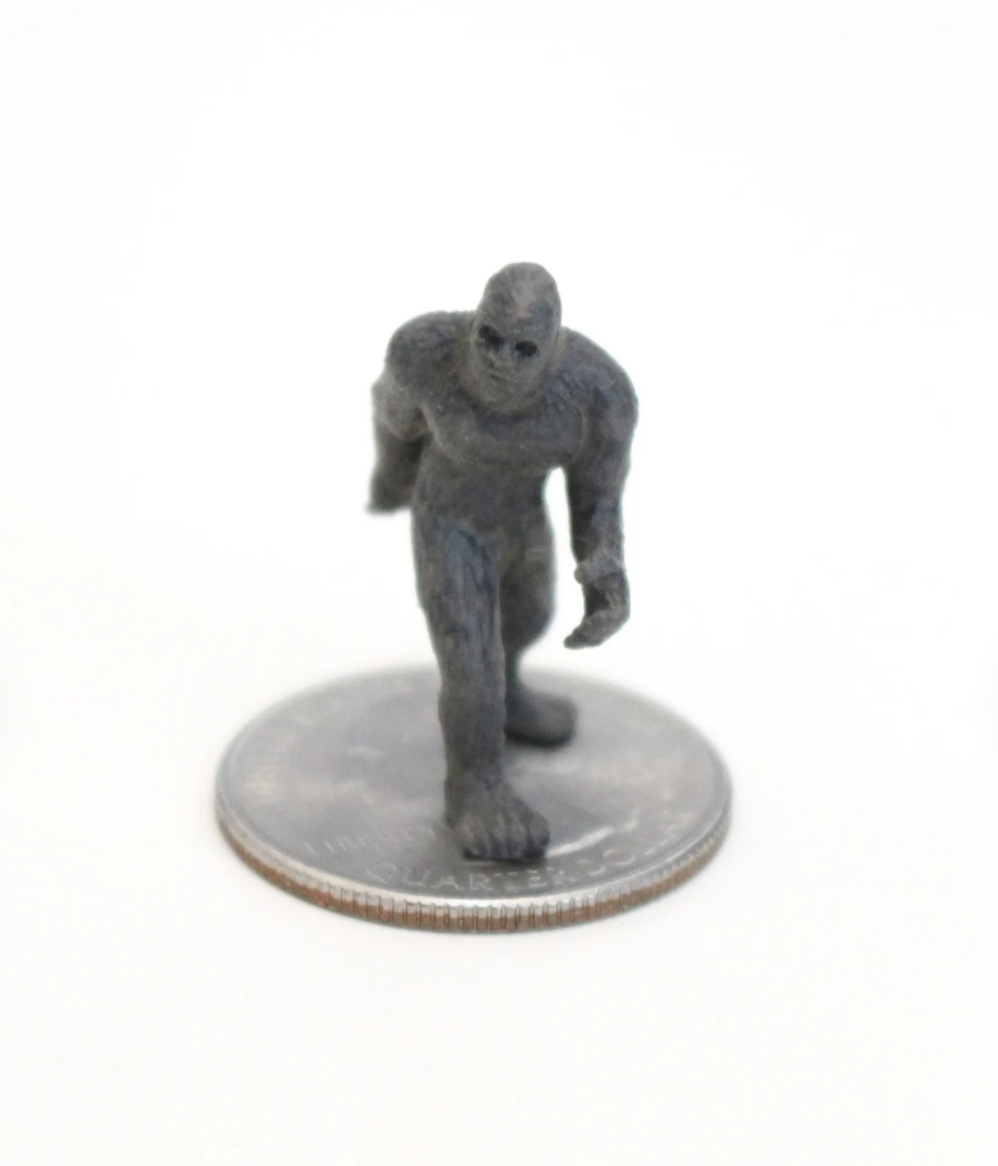 Bigfoot Miniature Bigfoot - Mini Sasquatch - Terrarium Supplies - Teeny Tiny Bigfoot - Diorama Supplies Soap Making