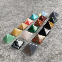 Load image into Gallery viewer, Chakra Pyramid Stone Set Crystal Healing Properties