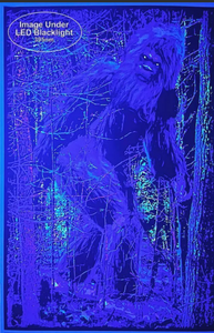 Bigfoot Blacklight Poster