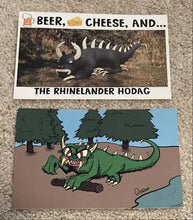 Load image into Gallery viewer, Hodag Cryptid postcards