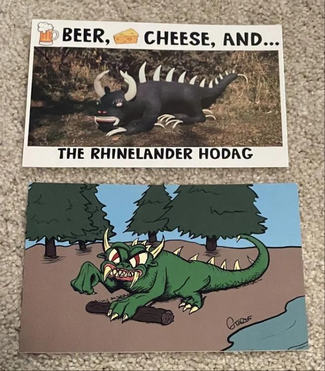 Hodag Cryptid postcards