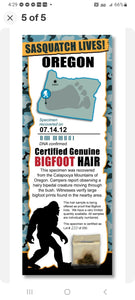 Bigfoot Novelty Bigfoot Sasquatch Hair Sample - Tracking Hunter Hunting -