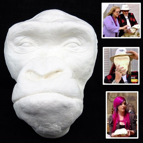 Gorilla life cast #1 Gorilla death cast  life mask