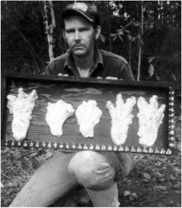 1974 Honey Island Swamp Monster Track Cast Replica footprint impression Cryptozoology Cryptid