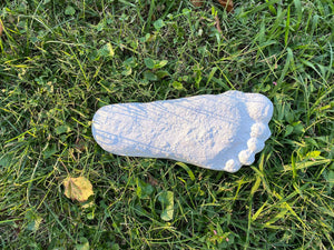 1 Bigfoot Patterson "Patty" track footprint cast Plaster Bigfoot Cast Track Replica